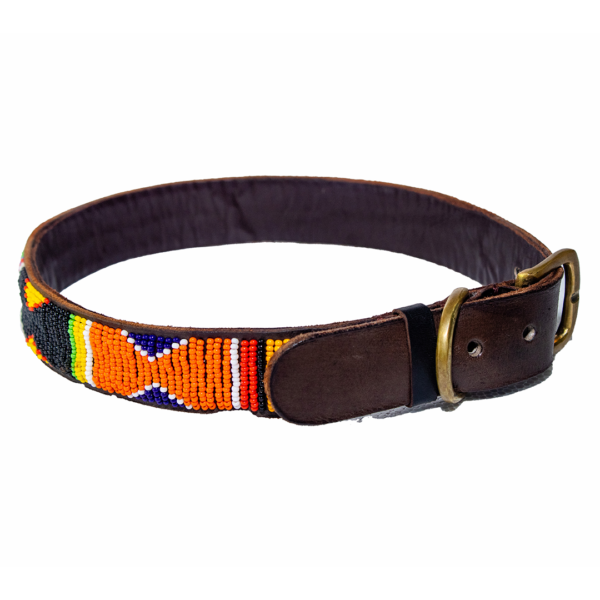 Nomadic Wanderer Collar & Lead Set Handmade Beaded Belt